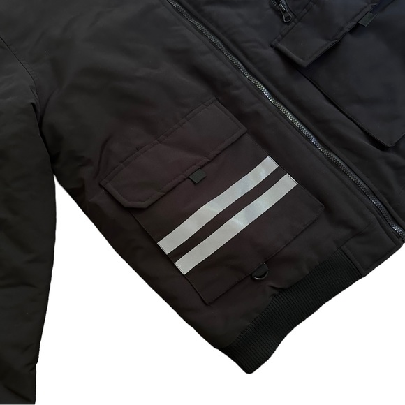 Men’s Jacket - Men’s Black Jacket - Men’s Bomber Jacket - Picture 3 of 4